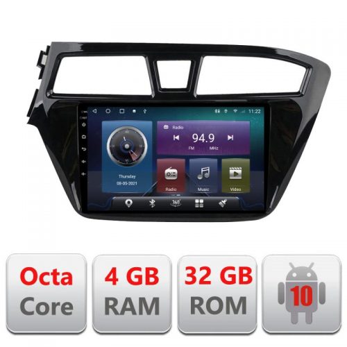 VPX Navigatie dedicata Edonav Hyundai i20 2015-2018 C-517,QLED,Octacore,4 Gb RAM,32 Gb Hdd,360,4G,DSP,GPS,Bluetooth