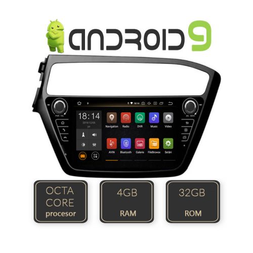 VPX Navigatie dedicata Edonav Hyundai I20 2018- G1130-8CORE Android ecran tactil capacitiv Bluetooth Internet GPS Octa Core