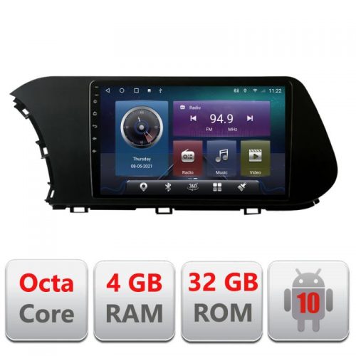 VPX Navigatie dedicata Edonav Hyundai I20 2020- C-i20,QLED,Octacore,4 Gb RAM,32 Gb Hdd,360,4G,DSP,GPS,Bluetooth