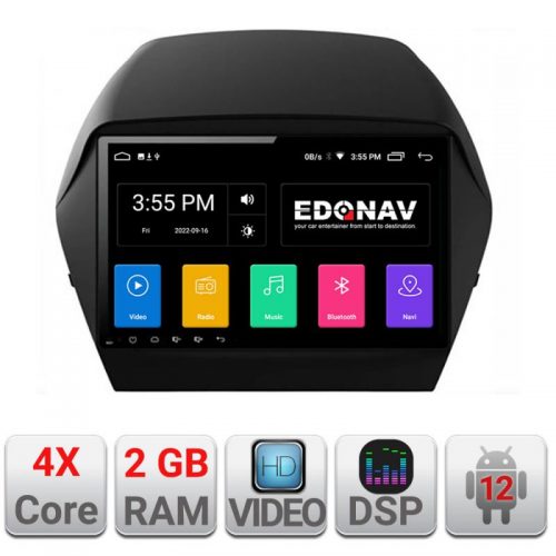 VPX Navigatie dedicata Edonav Hyundai IX35 A-361 Ecran Qled,2Gb Ram,32Gb Hdd,USB,Bluetooth,Wifi