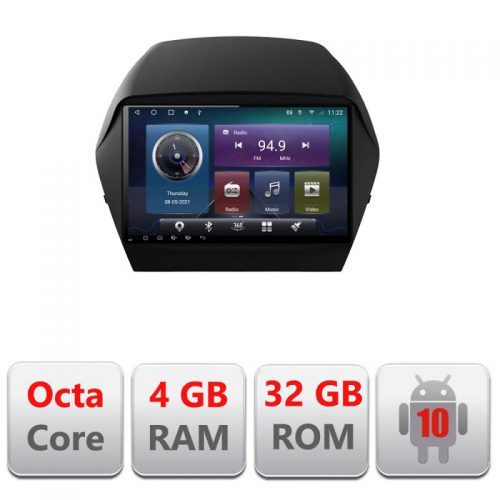 VPX Navigatie dedicata Edonav Hyundai IX35 C-361,QLED,Octacore,4 Gb RAM,32 Gb Hdd,360,4G,DSP,GPS,Bluetooth
