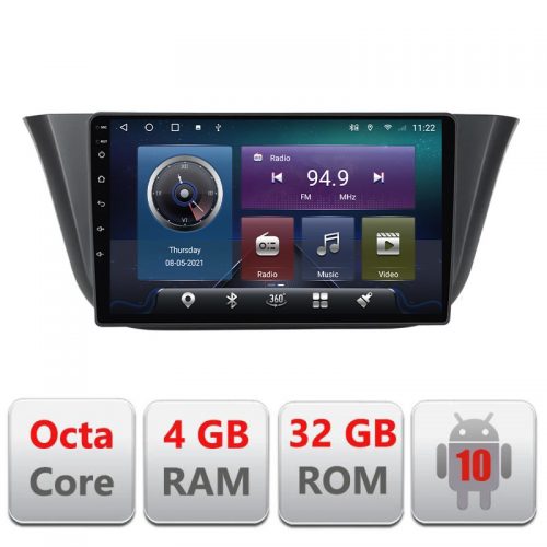 VPX Navigatie dedicata Edonav Iveco Daily 2019- Android radio gps internet,QLED,Octacore,4 Gb RAM,32 Gb Hdd,360,4G,DSP,GPS,Bluetooth
