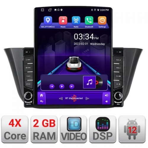 VPX Navigatie dedicata Edonav Iveco Daily 2019- ecran Tesla 9.7″ QLED,2Gb RAM,32Gb Hdd,DSP,GPS,Bluetooth