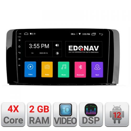 VPX Navigatie dedicata Edonav Mercedes Clasa R A-215 Ecran Qled,2Gb Ram,32Gb Hdd,USB,Bluetooth,Wifi