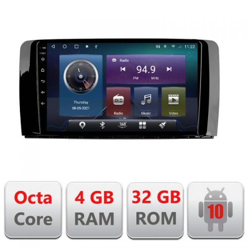 VPX Navigatie dedicata Edonav Mercedes Clasa R C-215,QLED,Octacore,4 Gb RAM,32 Gb Hdd,360,4G,DSP,GPS,Bluetooth