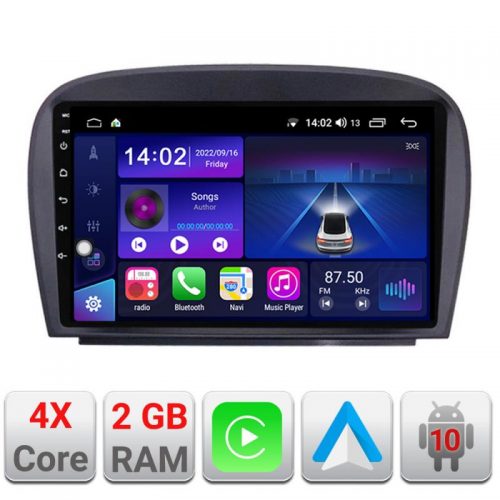 VPX Navigatie dedicata Edonav Mercedes SL W230 2004-2011 B-W230 Ecran Qled,2Gb Ram,32Gb Hdd,Carplay,AndroidAuto,USB,Bluetooth,Wifi