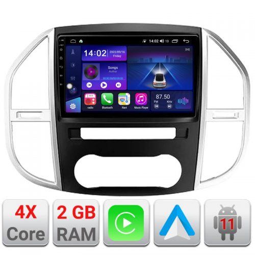 VPX Navigatie dedicata Edonav Mercedes Vito w447 2016-Ecran Qled,2Gb Ram,32Gb Hdd,Carplay,AndroidAuto,USB,Bluetooth,Wifi
