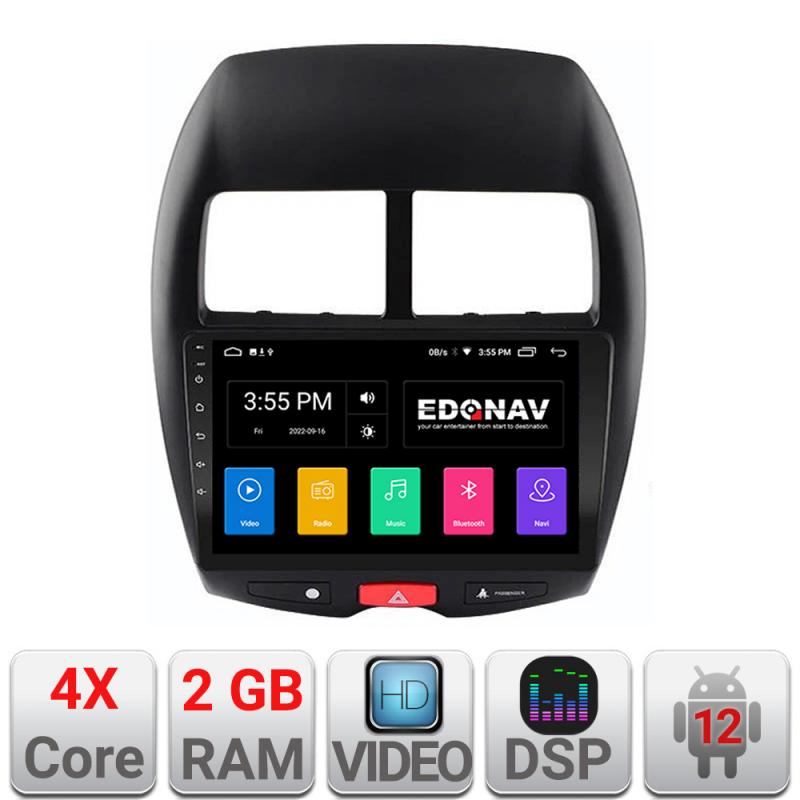 Navigatie dedicata Edonav Mistubishi ASX A-026 Ecran Qled,2Gb Ram,32Gb Hdd,USB,Bluetooth,Wifi