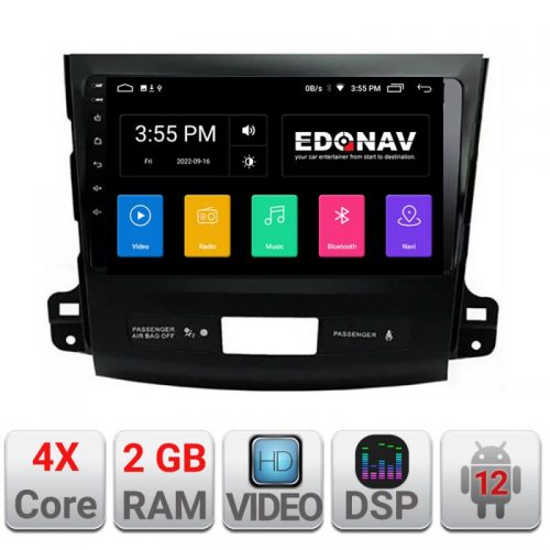 VPX Navigatie dedicata Edonav Mitsubishi Outlander 2010 A-056 Ecran Qled,2Gb Ram,32Gb Hdd,USB,Bluetooth,Wifi
