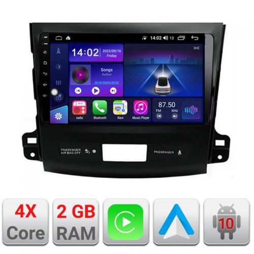 VPX Navigatie dedicata Edonav Mitsubishi Outlander 2010 B-056 Ecran Qled,2Gb Ram,32Gb Hdd,Carplay,AndroidAuto,USB,Bluetooth,Wifi