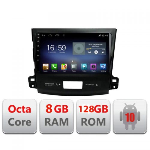 VPX Navigatie dedicata Edonav MITSUBISHI Outlander 2010 F-056,Octacore,8Gb RAM,128Gb Hdd,4G,Qled,360,DSP,GPS,Carplay