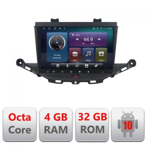 VPX Navigatie dedicata Edonav Opel Astra K C-ASTRAK,QLED,Octacore,4 Gb RAM,32 Gb Hdd,360,4G,DSP,GPS,Bluetooth