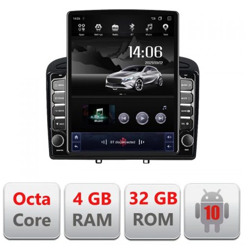 VPX Navigatie dedicata Edonav Peugeot 308 G-038 ecran Tesla 9.7″ QLED,Octacore,4Gb RAM,32Gb Hdd,4G,Qled,360,DSP,GPS,Carplay