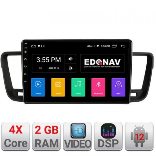 VPX Navigatie dedicata Edonav Peugeot 508 A-5637 Ecran Qled,2Gb Ram,32Gb Hdd,USB,Bluetooth,Wifi
