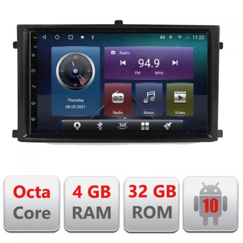 VPX Navigatie dedicata Edonav Rexton 2019- C-REXTON,QLED,Octacore,4 Gb RAM,32 Gb Hdd,360,4G,DSP,GPS,Bluetooth