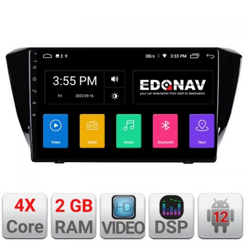 VPX Navigatie dedicata Edonav Skoda Superb 3 2015-2017 A-932 Ecran Qled,2Gb Ram,32Gb Hdd,USB,Bluetooth,Wifi