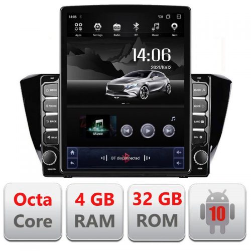 VPX Navigatie dedicata Edonav Skoda Superb 3 2015- H-932 ecran tip TESLA 9.7″ Android Radio Bluetooth Internet GPS WIFI 4+32GB DSP 4G O