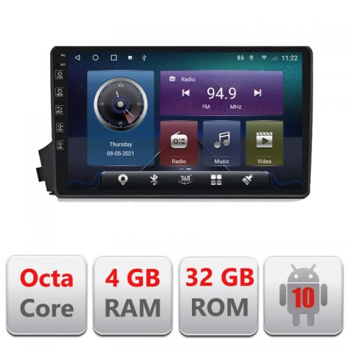 VPX Navigatie dedicata Edonav Ssangyong Kyron Actyon C-158,QLED,Octacore,4 Gb RAM,32 Gb Hdd,360,4G,DSP,GPS,Bluetooth