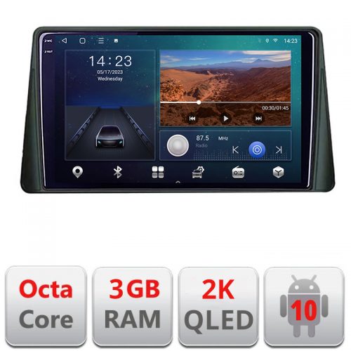 VPX Navigatie dedicata Ford Focus 4 B-focus4 Android Ecran 2K QLED octa core 3+32 carplay android auto kit-focus4+-E310V3-2K