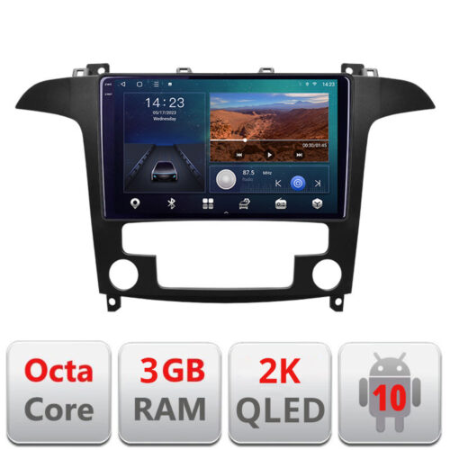 VPX Navigatie dedicata Ford S-Max 2008-2012 B-003 Android Ecran 2K QLED octa core 3+32 carplay android auto KIT-003+-E309V3-2K