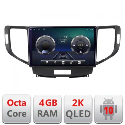 VPX Navigatie dedicata Honda Accord 2008-2012 C-8951 Android Octa Core Ecran 2K QLED GPS 4G 4+32GB 360 KIT-8951+-E409-2K