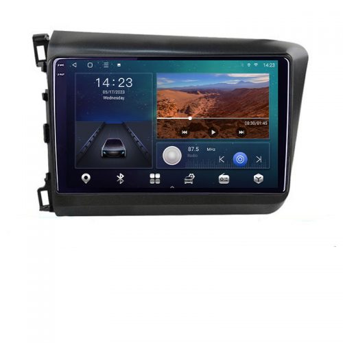 VPX Navigatie dedicata Honda Civic 2012-2015 B-132 Android Ecran QLED octa core 3+32 carplay android auto KIT-132+EDT-E309V3