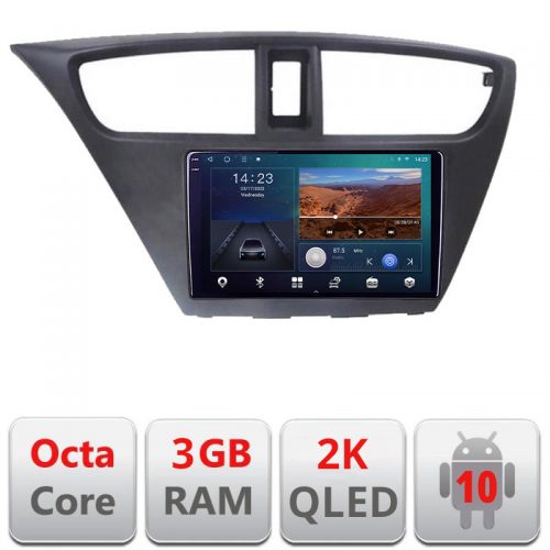 VPX Navigatie dedicata Honda Civic 2012-2016 B-CIVIC Android Ecran 2K QLED octa core 3+32 carplay android auto…