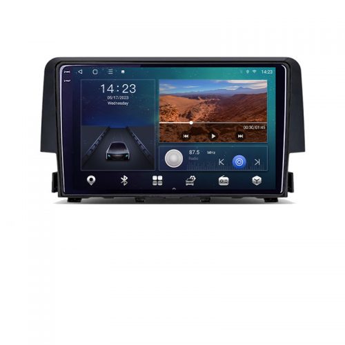 VPX Navigatie dedicata Honda Civic 2016-2020 Android Ecran QLED octa core 3+32 carplay android auto KIT-669+EDT-E309V3
