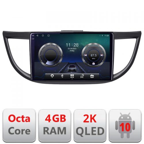 VPX Navigatie dedicata Honda CR-V 2012-2016 C-469 Android Octa Core Ecran 2K QLED GPS 4G 4+32GB 360 KIT-469+-E410-2K