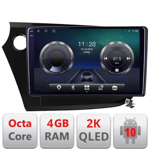 VPX Navigatie dedicata Honda Insight 2009-2014 C-insight Android Octa Core Ecran 2K QLED GPS 4G 4+32GB 360 KIT-INSIGHT+-E409-2K