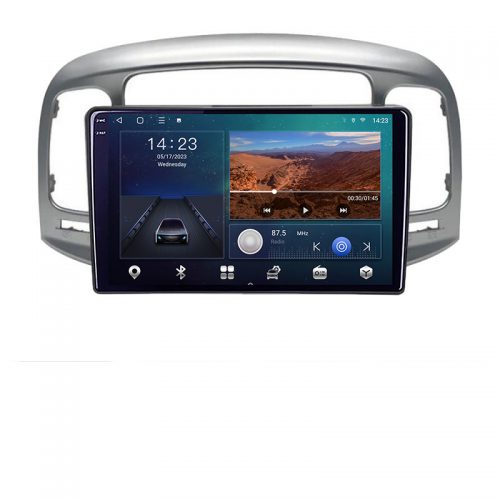VPX Navigatie dedicata Hyundai Accent 2006-2012 B-ACCENT Android Ecran QLED octa core 3+32 carplay android auto KIT-accent+EDT-E309V3