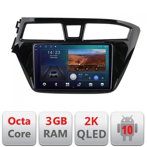 VPX Navigatie dedicata Hyundai i20 2015-2018 B-517 Android Ecran 2K QLED octa core 3+32 carplay android auto KIT-517+-E309V3-2K
