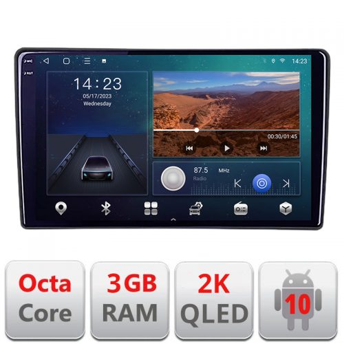 VPX Navigatie dedicata Hyundai I40 Android Ecran 2K QLED octa core 3+32 carplay android auto kit-i40+-E309V3-2K