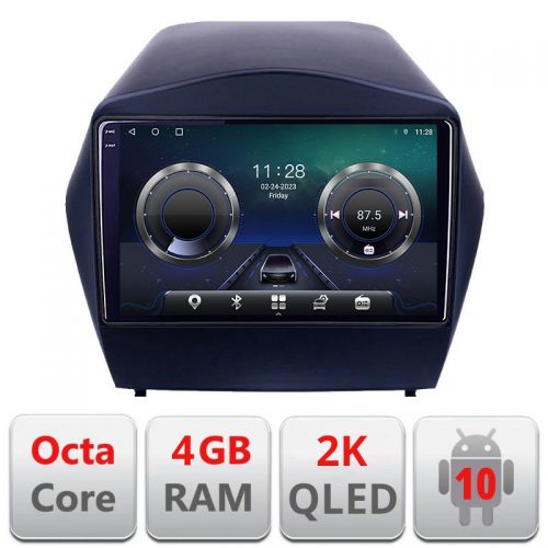 VPX Navigatie dedicata Hyundai IX35 C-361 Android Octa Core Ecran 2K QLED GPS 4G 4+32GB 360 KIT-361+-E409-2K