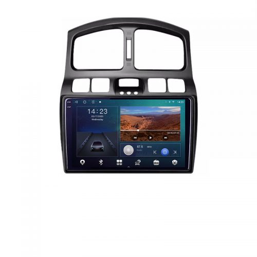 VPX Navigatie dedicata Hyundai Santa Fe 2000-2006 Android Ecran QLED octa core 3+32 carplay android auto KIT-santafe-old+EDT-E309V3