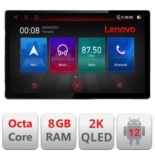 VPX Navigatie dedicata Lenovo Audi A3 8P Quad Core N-049, Ecran 2K QLED 13″,Octacore,8Gb RAM,128Gb Hdd,4G,360,DSP,Carplay,Bluetooth
