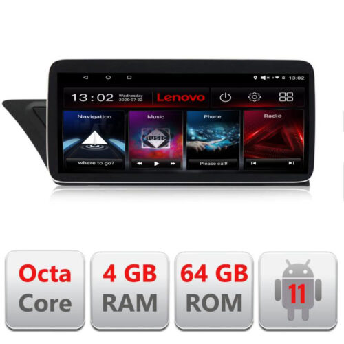 VPX Navigatie dedicata Lenovo Audi A4 2008-2016 NON-MMI L-A4, Octacore Qualcomm, 4Gb RAM, 64Gb Hdd, 4G, Qled, DSP, Carplay, Bluetooth