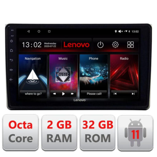 VPX Navigatie dedicata Lenovo Audi A4 B6 D-050, Octacore Qualcomm, 2Gb RAM, 32Gb Hdd, 4G, Qled, DSP, Carplay, Bluetooth