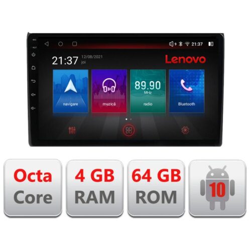VPX Navigatie dedicata Lenovo Audi A4 B6 E-050, Octacore, 4Gb RAM, 64Gb Hdd, 4G, Qled, 360, DSP, Carplay,Bluetooth