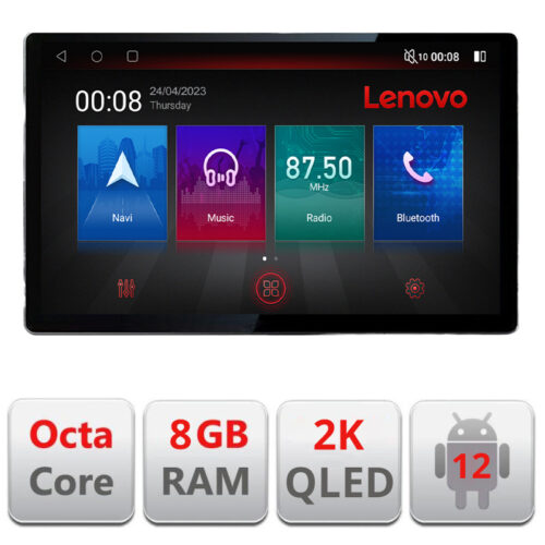 VPX Navigatie dedicata Lenovo Audi A4 B6 Quad Core N-050, Ecran 2K QLED 13″,Octacore,8Gb RAM,128Gb Hdd,4G,360,DSP,Carplay,Bluetooth