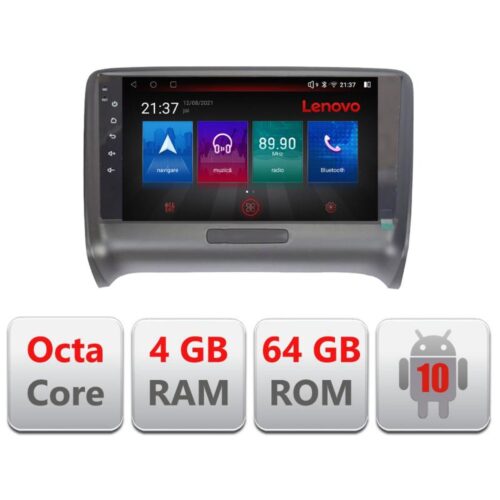 VPX Navigatie dedicata Lenovo Audi TT 2004-2011 E-078, Octacore, 4Gb RAM, 64Gb Hdd, 4G, Qled, 360, DSP, Carplay,Bluetooth
