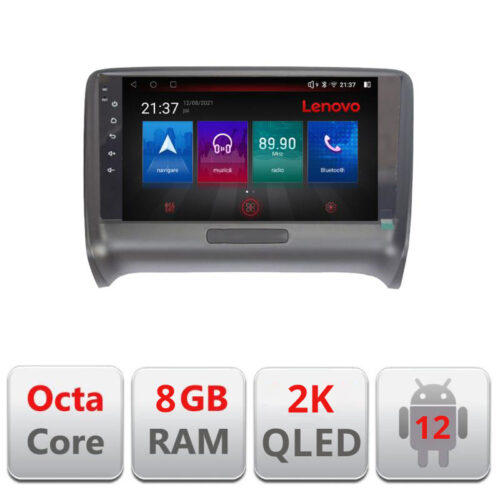 VPX Navigatie dedicata Lenovo Audi TT 2004-2011 M-078 Octacore, 8 Gb RAM, 128 Gb Hdd, 4G, Qled 2K, DSP, Carplay AA, 360,Bluetooth