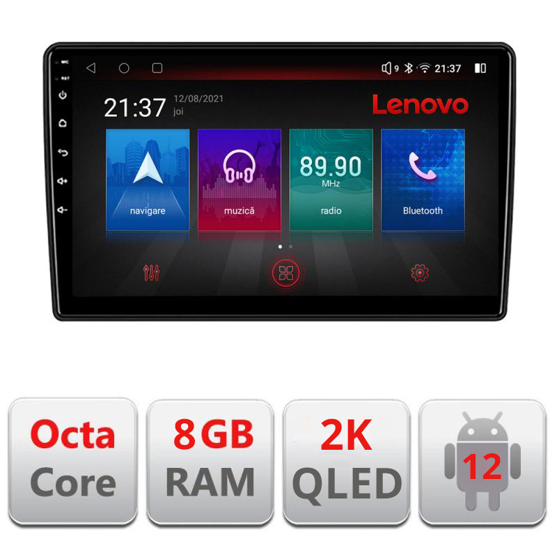 Navigatie dedicata Lenovo Citroen Berlingo 2008-2018 M-berlingo Octacore, 8 Gb RAM, 128 Gb Hdd, 4G, Qled 2K, DSP, Carplay AA, 360,Bluetooth