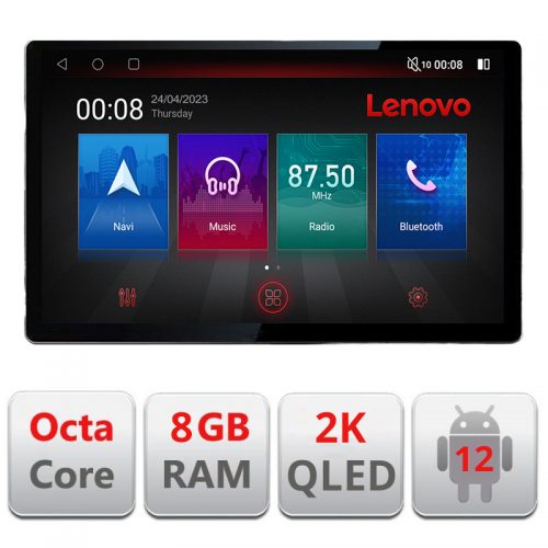 VPX Navigatie dedicata Lenovo Citroen Berlingo 2008-2018 N-berlingo, Ecran 2K QLED 13″,Octacore,8Gb RAM,128Gb Hdd,4G,360,DSP,Carplay,Bluetooth