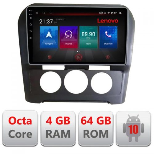 VPX Navigatie dedicata Lenovo Citroen C4 clima manuala 2015-2018 E-C4-AC Octa Core , Octacore, 4Gb RAM, 64Gb Hdd, 4G, Qled, 360, DSP, Carplay,Bluetooth