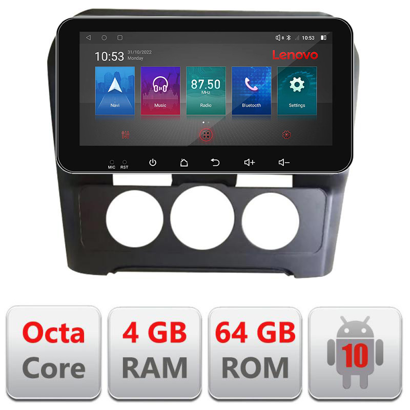 Navigatie dedicata Lenovo Citroen C4 clima manuala 2015-2018 I-C4-AC 4+64, Ecran QLED 10.33", Octacore, 4Gb RAM, 64Gb Memorie, 4G, 360, DSP,...
