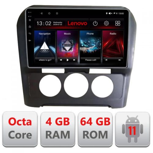 VPX Navigatie dedicata Lenovo Citroen C4 clima manuala 2015-2018 L-C4-AC, Octacore Qualcomm, 4Gb RAM, 64Gb Hdd, 4G, Qled, DSP, Carplay, Bluetooth