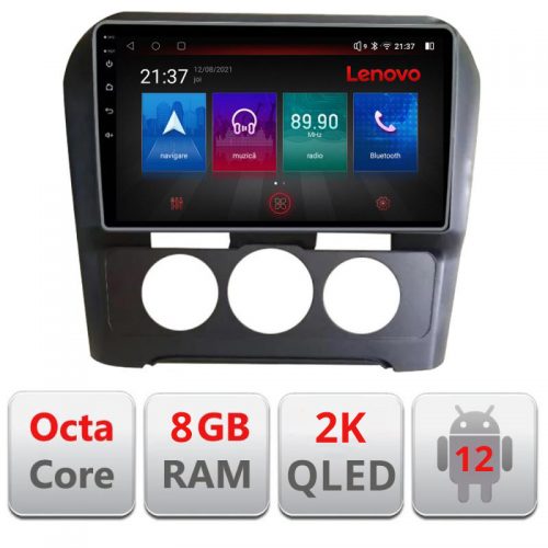 VPX Navigatie dedicata Lenovo Citroen C4 clima manuala 2015-2018 M-C4-AC Octacore, 8 Gb RAM, 128 Gb Hdd, 4G, Qled 2K, DSP, Carplay AA, 360,Bluetooth