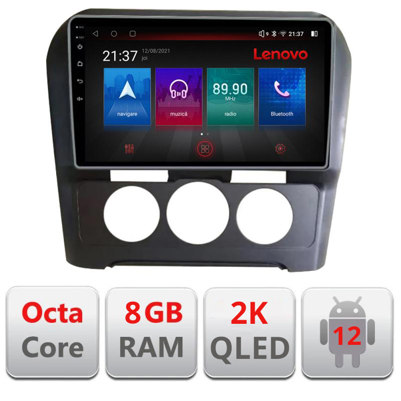 Navigatie dedicata Lenovo Citroen C4 clima manuala 2015-2018 M-C4-AC Octacore, 8 Gb RAM, 128 Gb Hdd, 4G, Qled 2K, DSP, Carplay AA, 360,Bluetooth