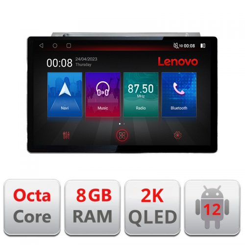 VPX Navigatie dedicata Lenovo Citroen C4 Quad Core N-088, Ecran 2K QLED 13″,Octacore,8Gb RAM,128Gb Hdd,4G,360,DSP,Carplay,Bluetooth